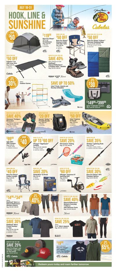 Bass Pro Shops Flyer July 18 to 31
