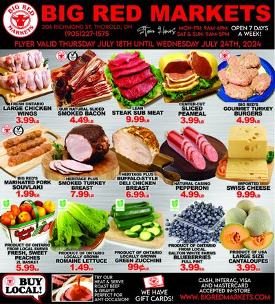 Big Red Markets Flyer July 18 to 24