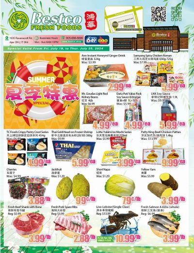BestCo Food Mart (Ajax) Flyer July 19 to 25