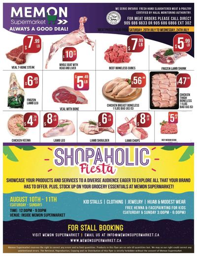 Memon Supermarket Flyer July 20 to 24