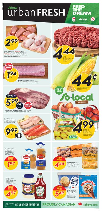 Sobeys Urban Fresh Flyer July 25 to 31