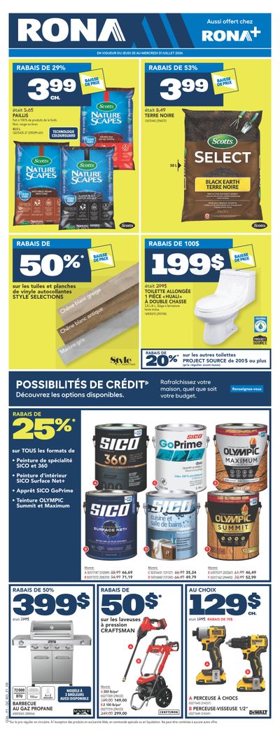 Rona & Rona+ (QC) Flyer July 25 to 31