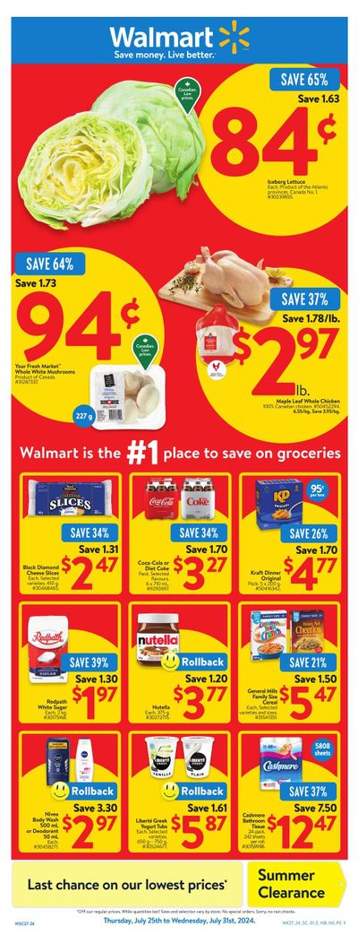 Walmart (Atlantic) Flyer July 25 to 31