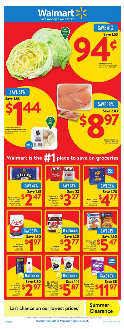 Walmart (West) Flyer July 25 to 31