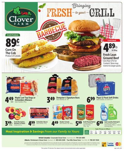 Clover Farm (West) Flyer July 25 to 31
