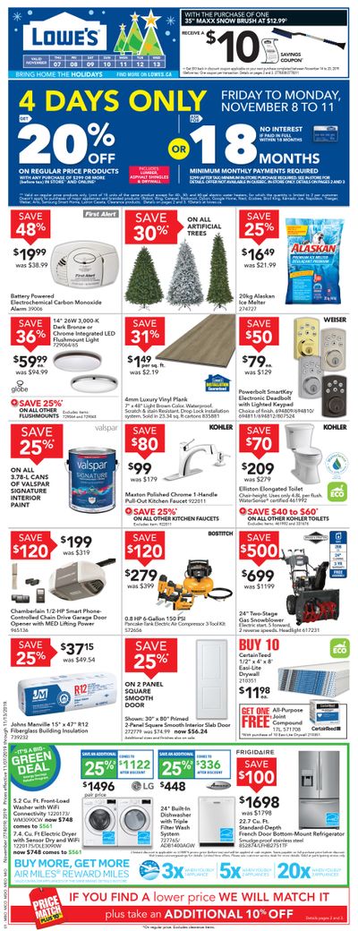Lowe's Flyer November 7 to 13