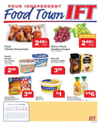 IFT Independent Food Town Flyer June 5 to 11