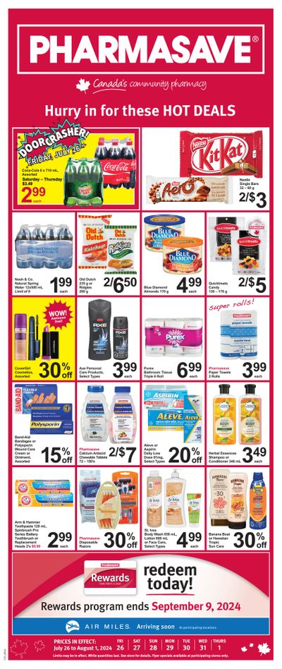 Pharmasave (West) Flyer July 26 to August 1
