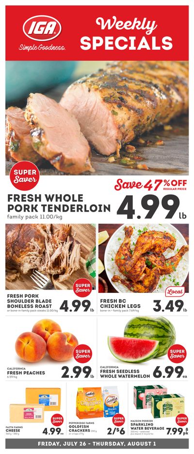 IGA Stores of BC Flyer July 26 to August 1