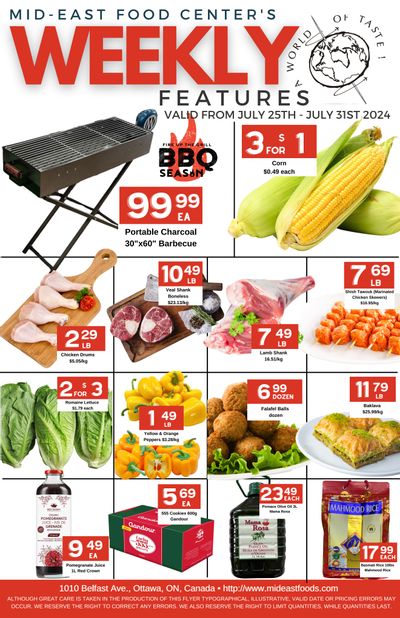 Mid-East Food Centre Flyer July 25 to 31