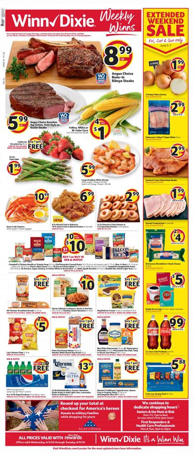 Winn Dixie Weekly Ad & Flyer June 3 to 9
