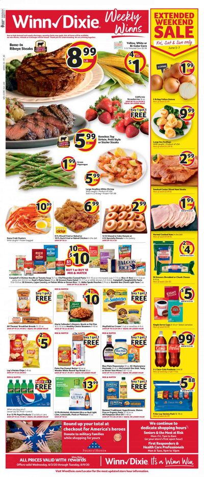 Winn Dixie Weekly Ad & Flyer June 3 to 9