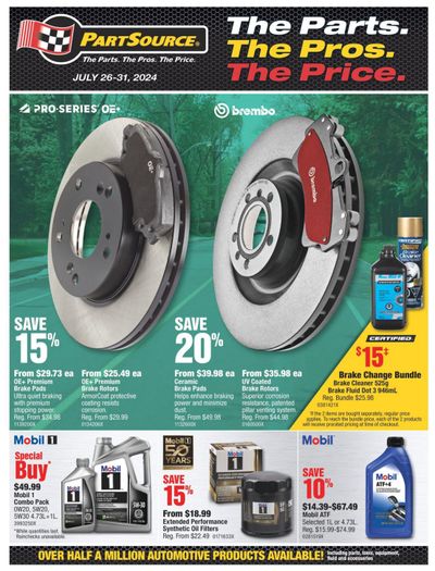 PartSource Flyer July 26 to 31 PartSource Flyer July 26 to 31