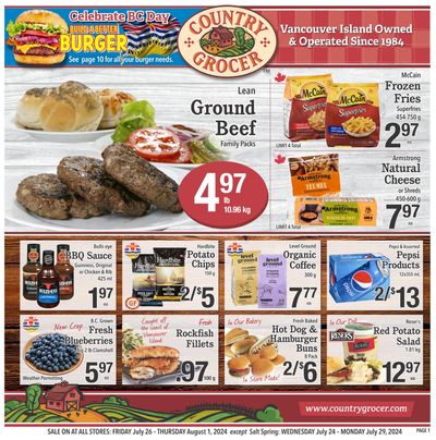 Country Grocer Flyer July 26 to August 1