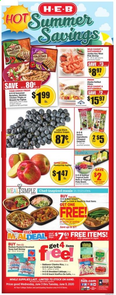 H-E-B Weekly Ad & Flyer June 3 to 9