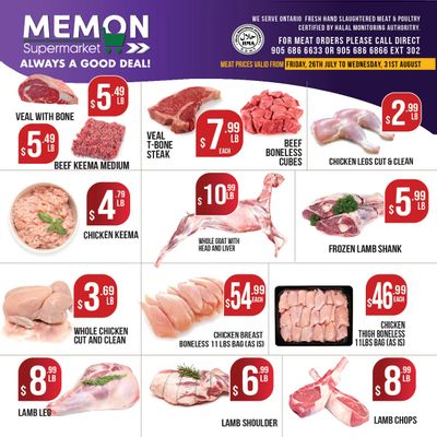 Memon Supermarket Flyer July 26 to 31