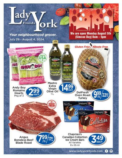 Lady York Foods Flyer July 29 to August 4