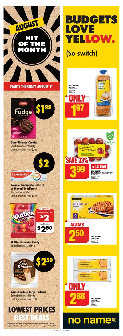No Frills (ON) Flyer August 1 to 7