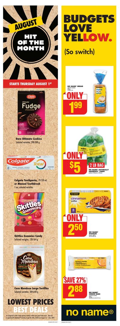 No Frills (West) Flyer August 1 to 7 No Frills (West) Flyer August 1 to 7