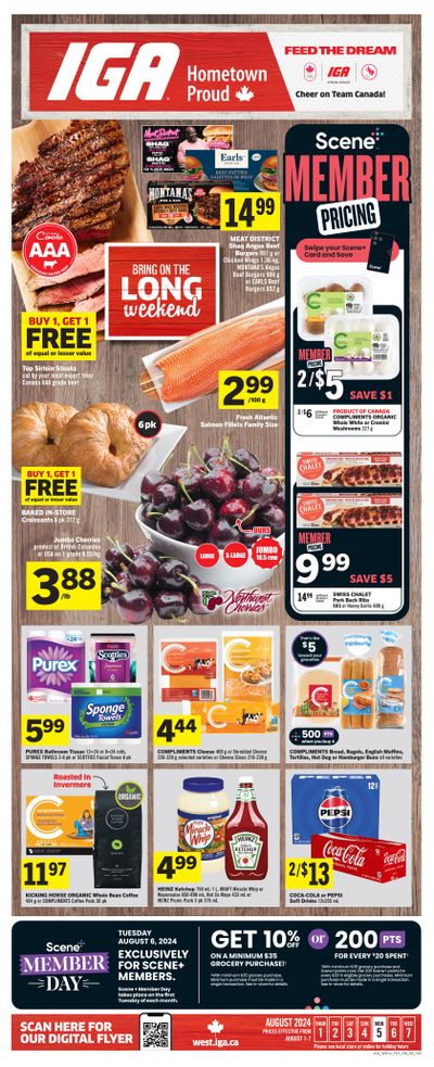 IGA (SK, MB & ON) Flyer August 1 to 7