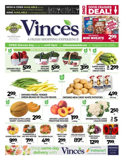 Vince's Market Flyer August 1 to 14