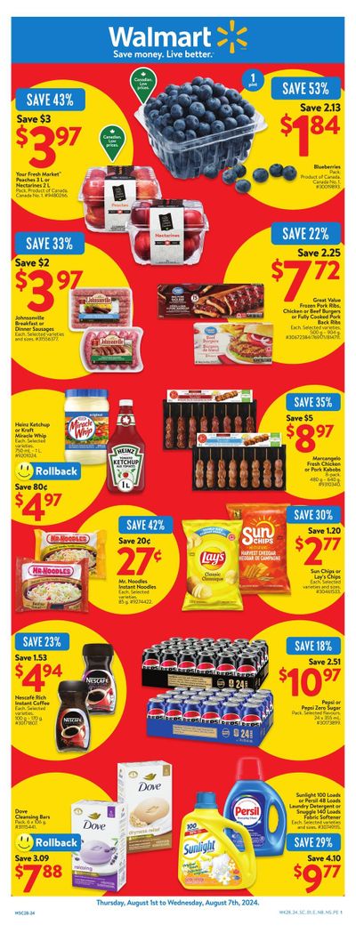 Walmart (Atlantic) Flyer August 1 to 7