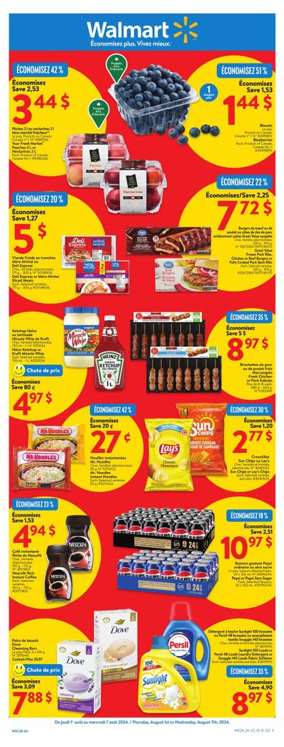 Walmart (QC) Flyer August 1 to 7