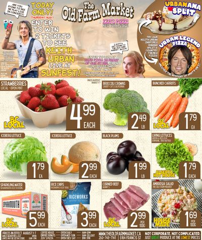 The Old Farm Market (Duncan) Flyer August 1 to 7