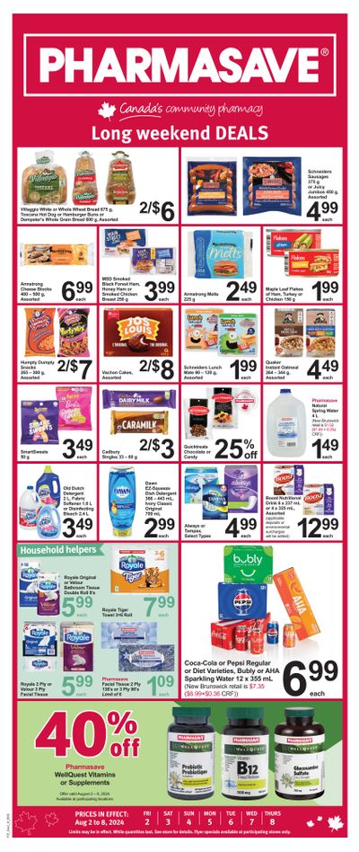 Pharmasave (Atlantic) Flyer August 2 to 8