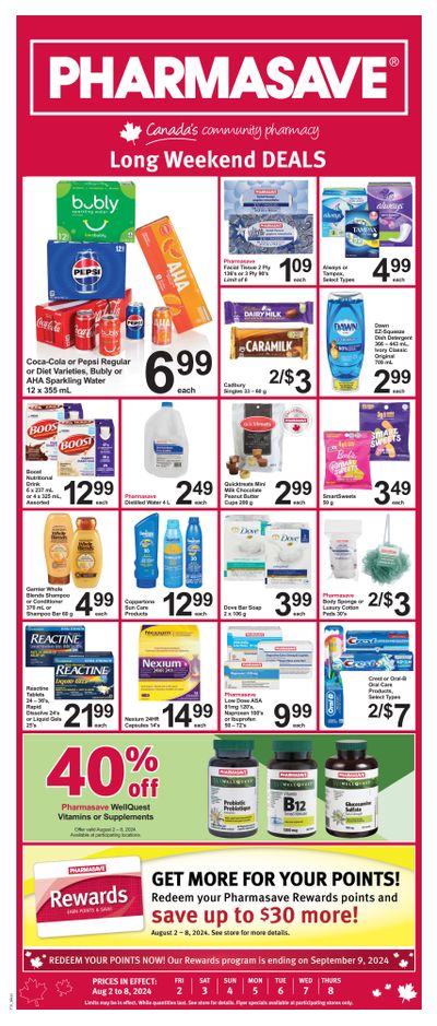 Pharmasave (West) Flyer August 2 to 8