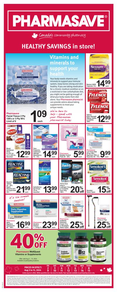 Pharmasave (ON) Flyer August 2 to 15 Pharmasave (ON) Flyer August 2 to 15