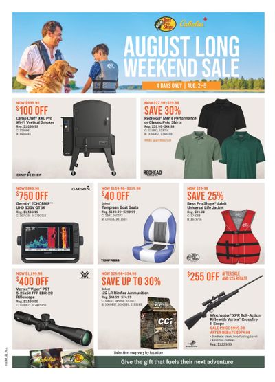 Bass Pro Shops August Long Weekend Sale Flyer August 2 to 5 Bass Pro Shops August Long Weekend Sale Flyer August 2 to 5