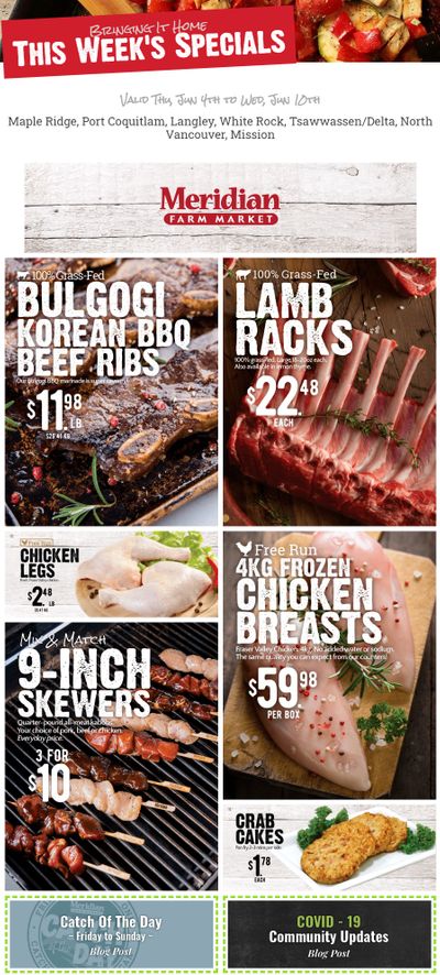 Meridian Meats and Seafood Flyer June 4 to 10
