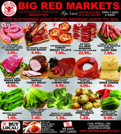 Big Red Markets Flyer August 1 to 7