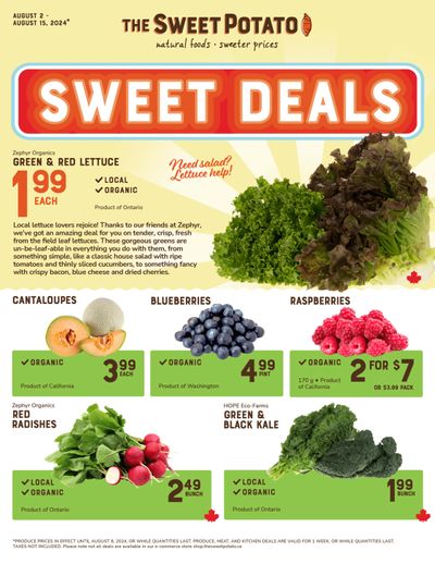 The Sweet Potato Flyer August 2 to 15