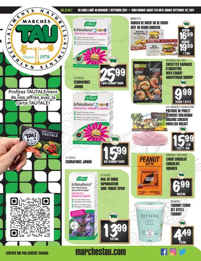 Marches Tau Flyer August 5 to September 1