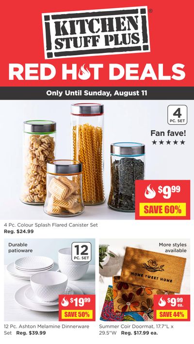 Kitchen Stuff Plus Red Hot Deals Flyer August 6 to 11