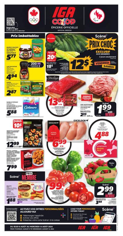 IGA (NB) Flyer August 8 to 14