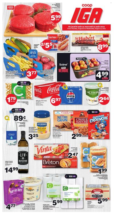 Coop IGA Flyer August 8 to 14