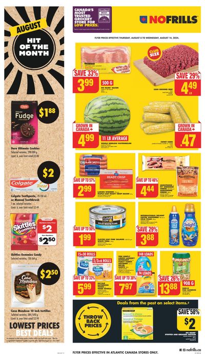 No Frills (Atlantic) Flyer August 8 to 14