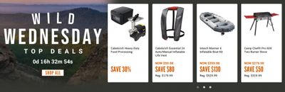 Cabela’s & Bass Pro Shops Canada: Wild Wednesday Sale and Top Deals