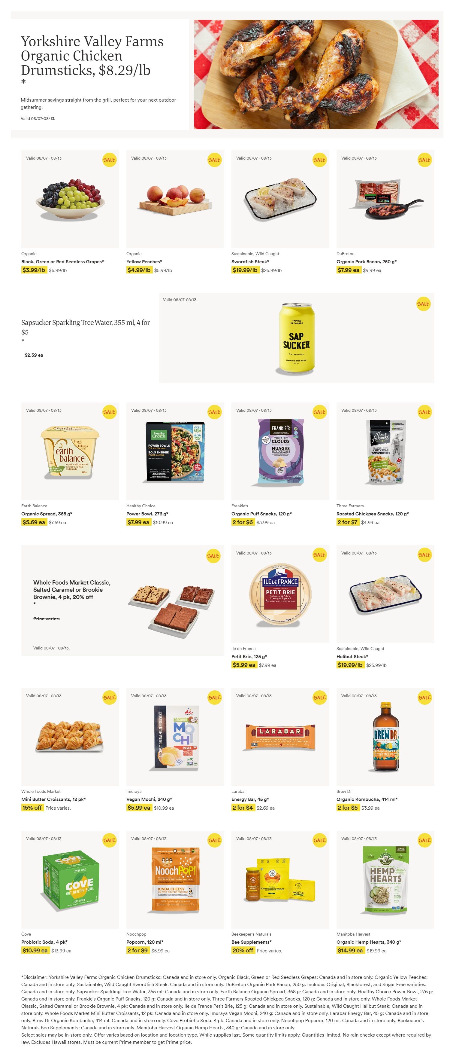 Whole Foods Market (On) Flyer August 7 To 13