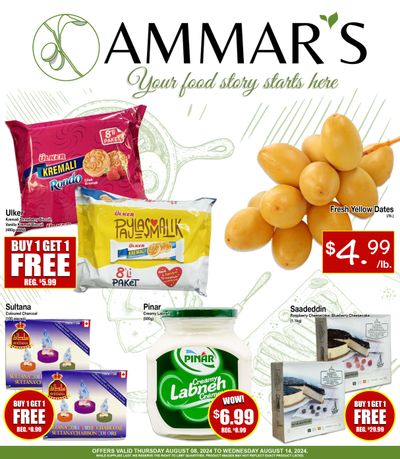 Ammar's Halal Meats Flyer August 8 to 14