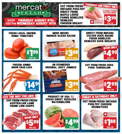 Mercato Fresh Flyer August 8 to 14