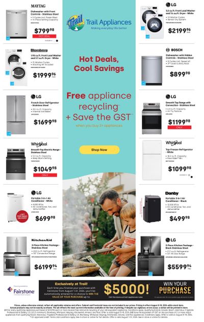 Trail Appliances (BC) Flyer August 8 to 18