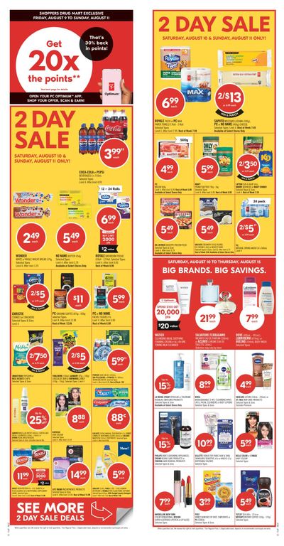 Shoppers Drug Mart (West) Flyer August 10 to 15