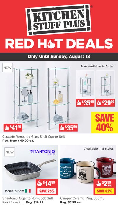 Kitchen Stuff Plus Red Hot Deals Flyer August 12 to 18