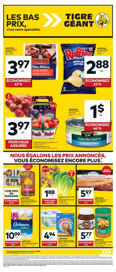 Tigre Géant Flyer August 14 to 20