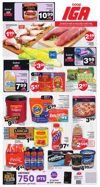 Coop IGA Flyer August 15 to 21