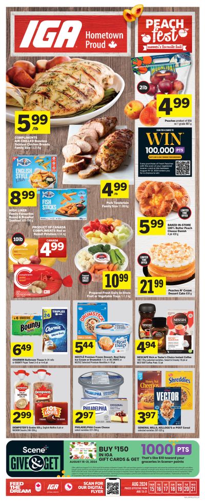 IGA (West) Flyer August 15 to 21